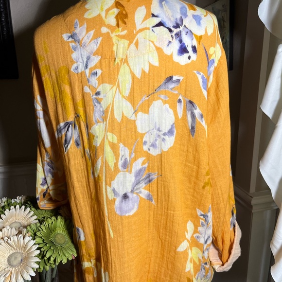 SOFT SURROUNDINGS MANDARIN STYLE TOP. SIZE M - Picture 5 of 8